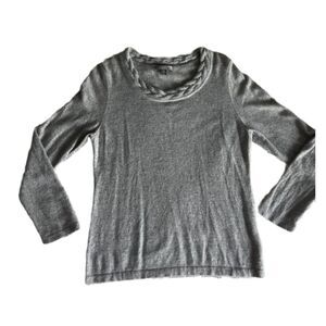 Charter Club Gray Crew Neck Sweater